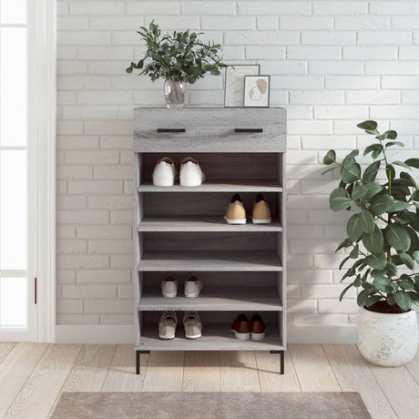 Shoe Cabinet 60X35X105 Cm Engineered Wood
