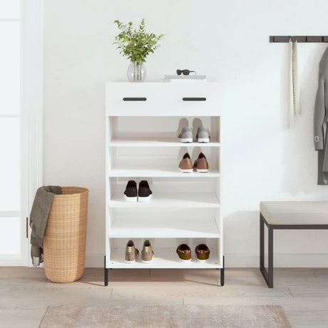 Shoe Cabinet 60X35X105 Cm Engineered Wood