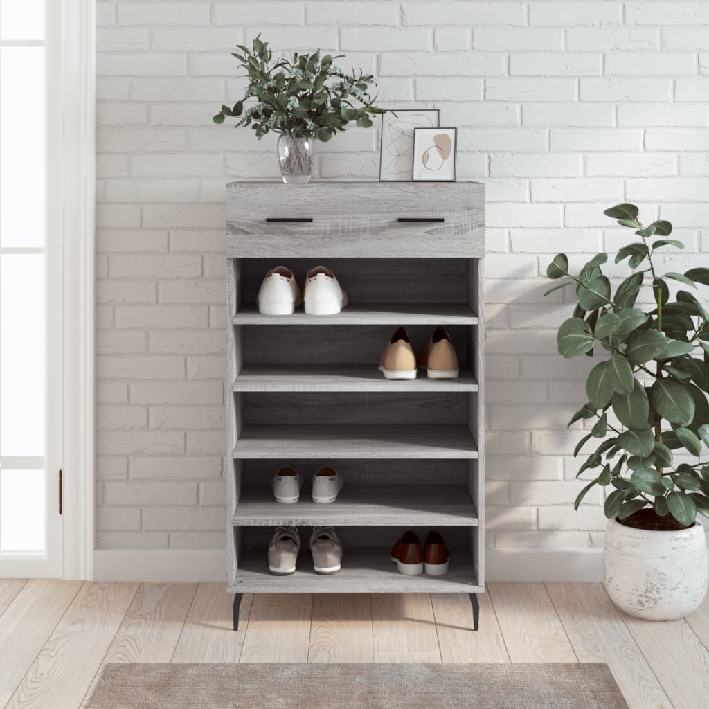 Shoe Cabinet 60X35X105 Cm Engineered Wood