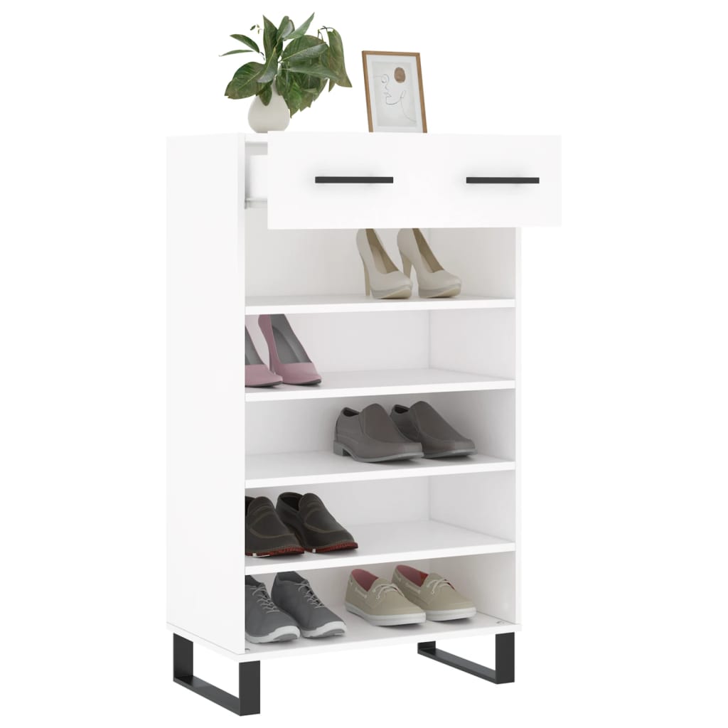 Shoe Cabinet 60X35X105 Cm Engineered Wood