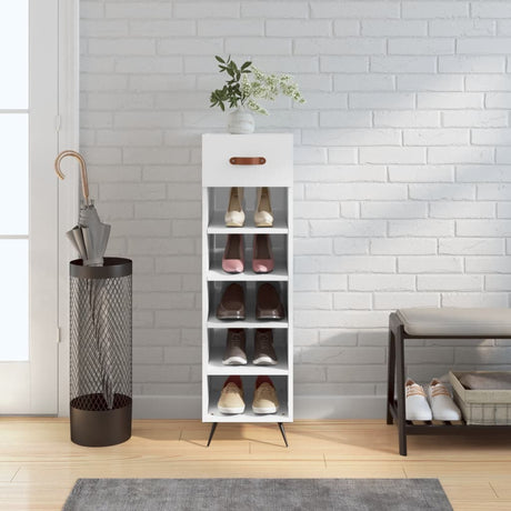 Shoe Cabinet 30X35X105 Cm Engineered Wood