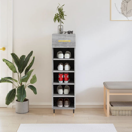 Shoe Cabinet 30X35X105 Cm Engineered Wood