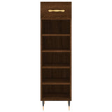 Shoe Cabinet 30X35X105 Cm Engineered Wood