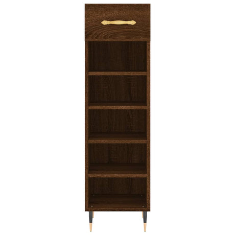 Shoe Cabinet 30X35X105 Cm Engineered Wood