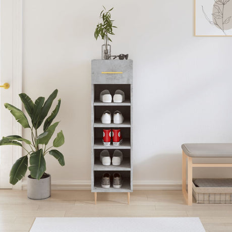 Shoe Cabinet 30X35X105 Cm Engineered Wood
