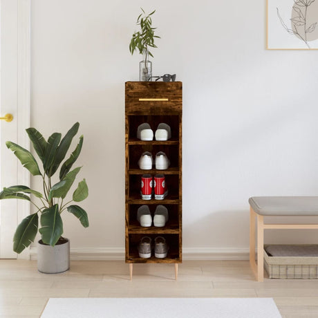 Shoe Cabinet 30X35X105 Cm Engineered Wood