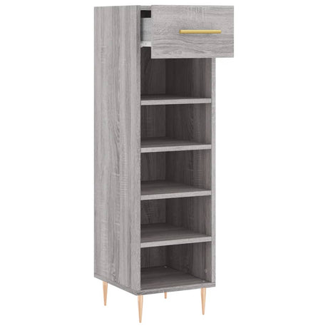 Shoe Cabinet 30X35X105 Cm Engineered Wood