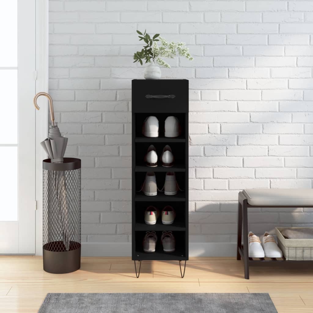 Shoe Cabinet 30X35X105 Cm Engineered Wood