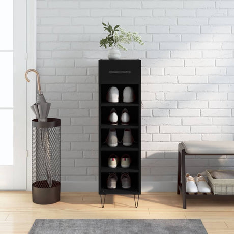 Shoe Cabinet 30X35X105 Cm Engineered Wood