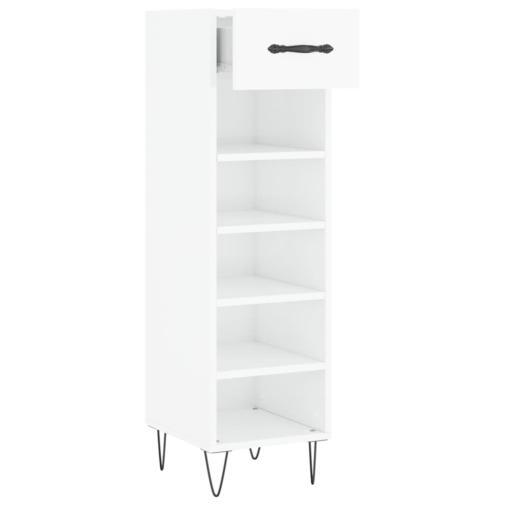 Shoe Cabinet 30X35X105 Cm Engineered Wood