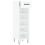 Shoe Cabinet 30X35X105 Cm Engineered Wood