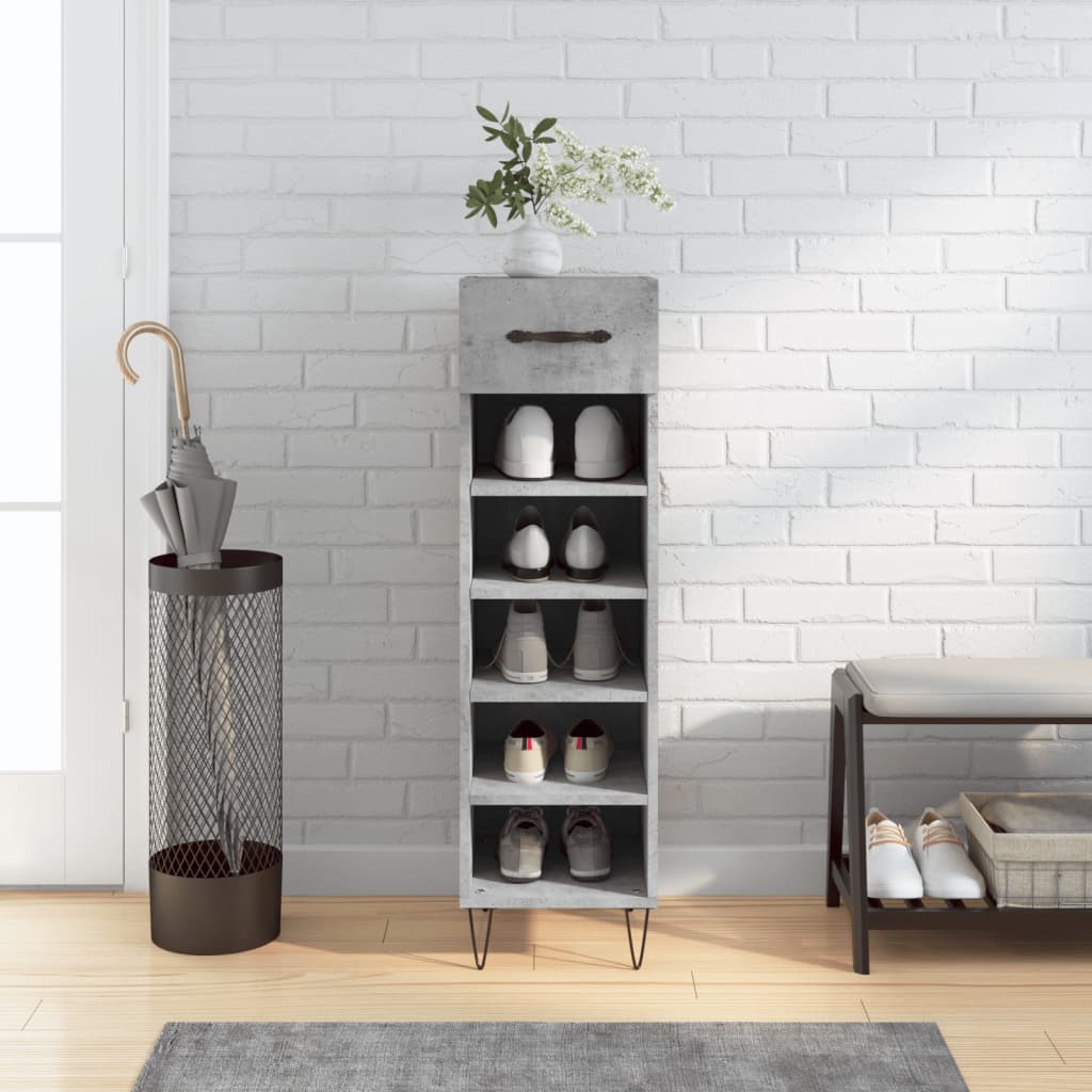 Shoe Cabinet 30X35X105 Cm Engineered Wood