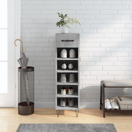 Shoe Cabinet 30X35X105 Cm Engineered Wood