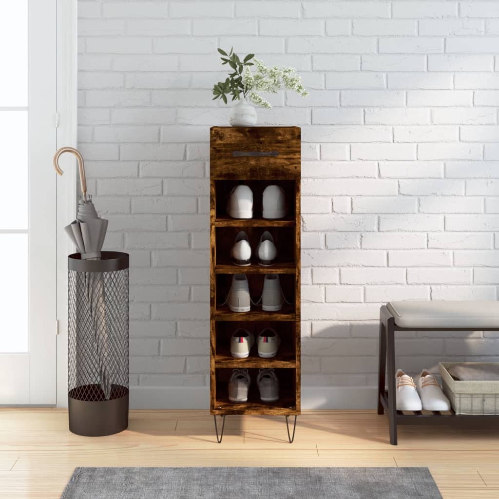 Shoe Cabinet 30X35X105 Cm Engineered Wood