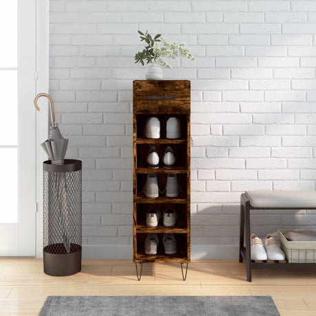 Shoe Cabinet 30X35X105 Cm Engineered Wood