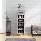 Shoe Cabinet 30X35X105 Cm Engineered Wood