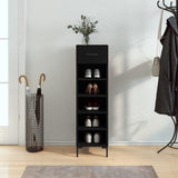 Shoe Cabinet 30X35X105 Cm Engineered Wood