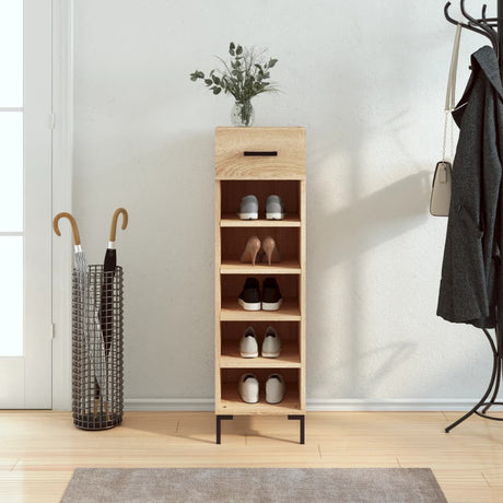 Shoe Cabinet 30X35X105 Cm Engineered Wood