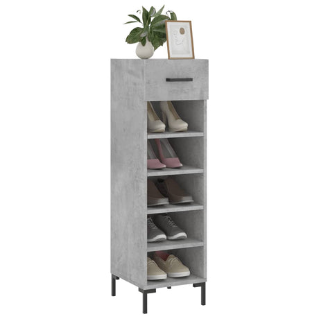 Shoe Cabinet 30X35X105 Cm Engineered Wood