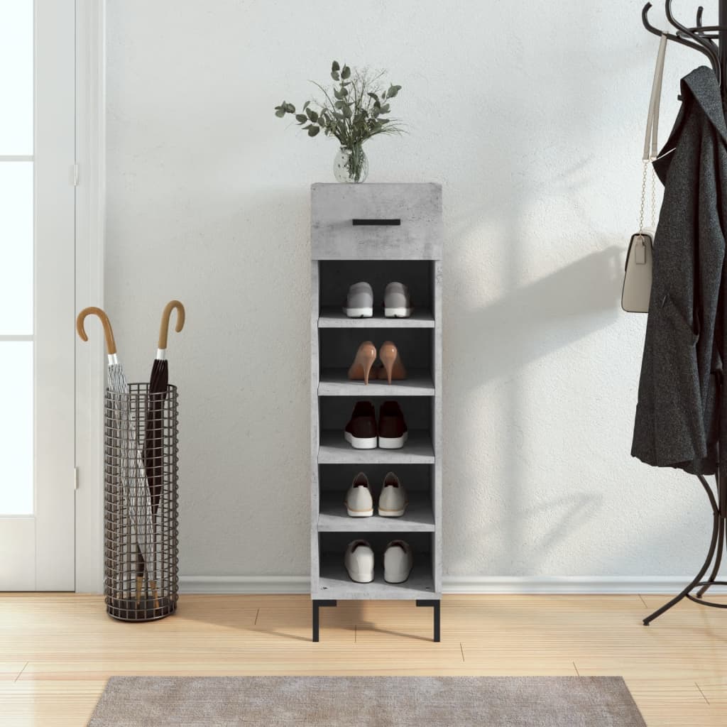 Shoe Cabinet 30X35X105 Cm Engineered Wood