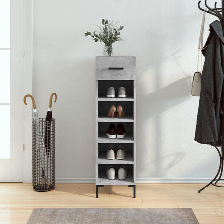Shoe Cabinet 30X35X105 Cm Engineered Wood