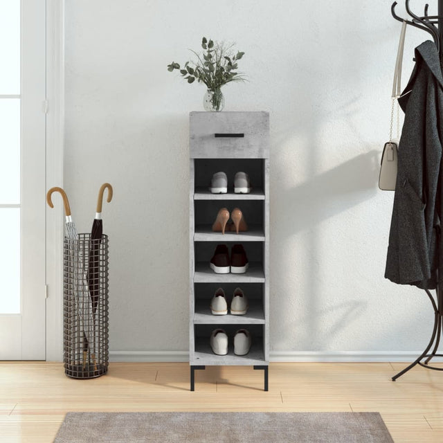 Shoe Cabinet 30X35X105 Cm Engineered Wood