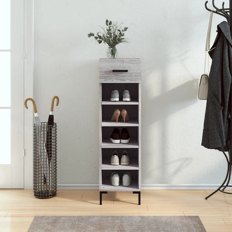 Shoe Cabinet 30X35X105 Cm Engineered Wood