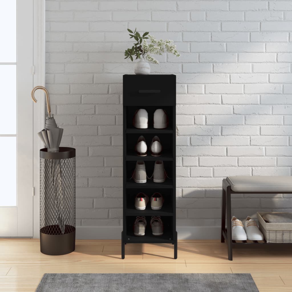 Shoe Cabinet 30X35X105 Cm Engineered Wood