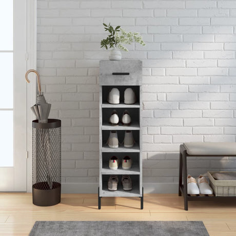 Shoe Cabinet 30X35X105 Cm Engineered Wood