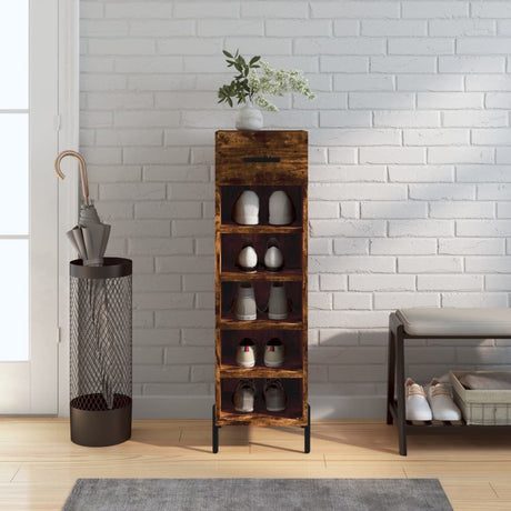 Shoe Cabinet 30X35X105 Cm Engineered Wood