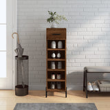 Shoe Cabinet 30X35X105 Cm Engineered Wood