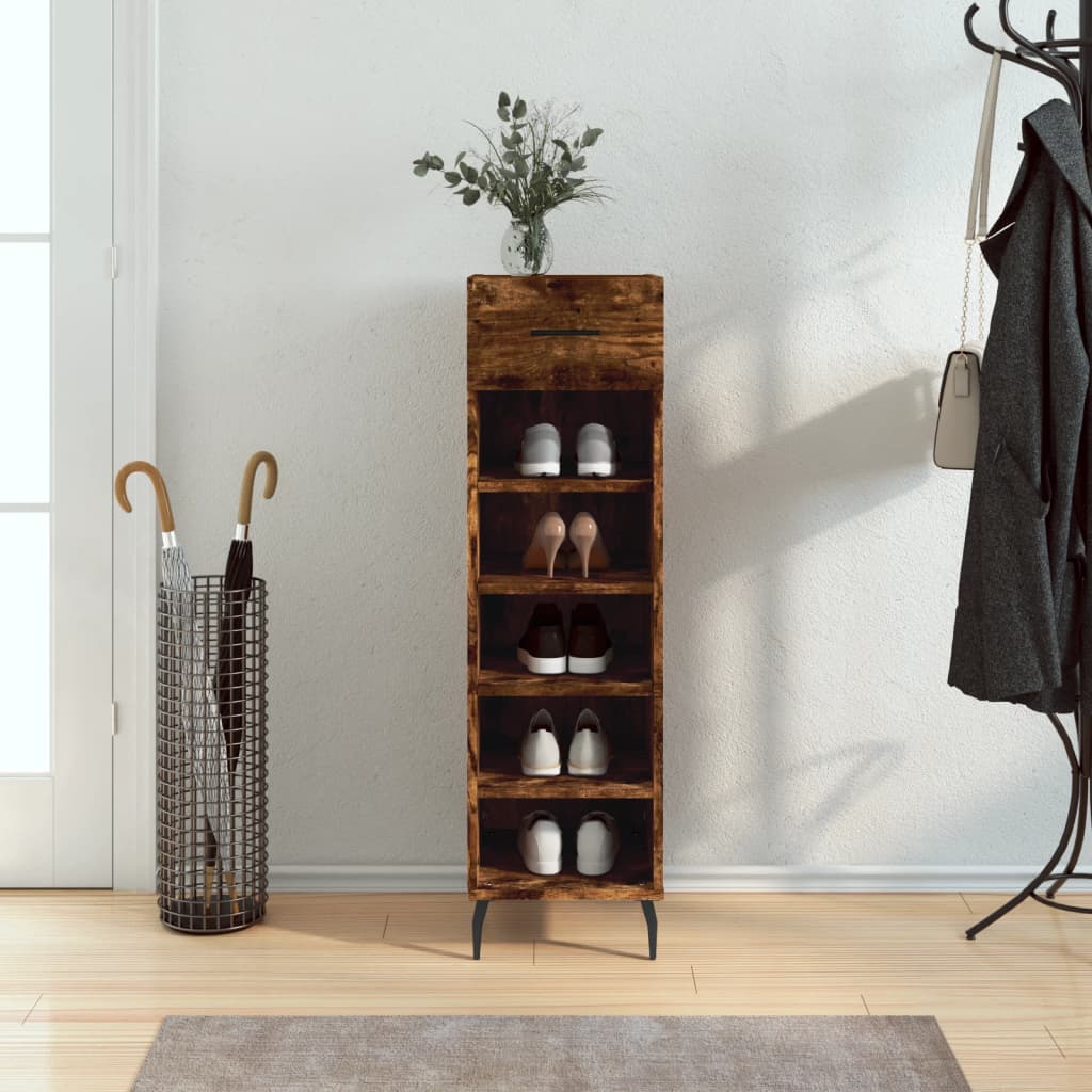 Shoe Cabinet 30X35X105 Cm Engineered Wood