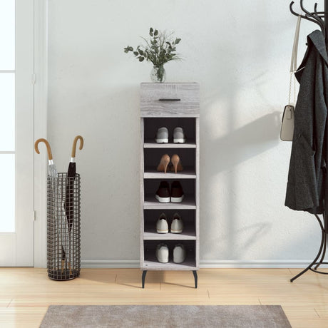 Shoe Cabinet 30X35X105 Cm Engineered Wood