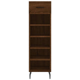 Shoe Cabinet 30X35X105 Cm Engineered Wood