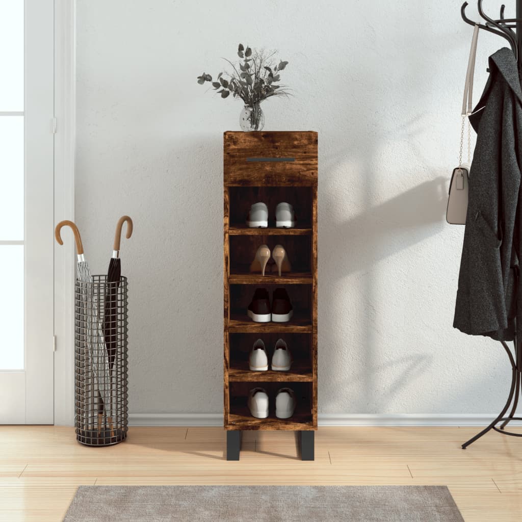 Shoe Cabinet 30X35X105 Cm Engineered Wood