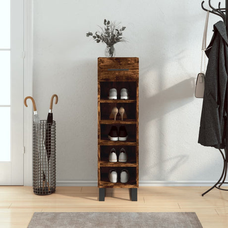 Shoe Cabinet 30X35X105 Cm Engineered Wood