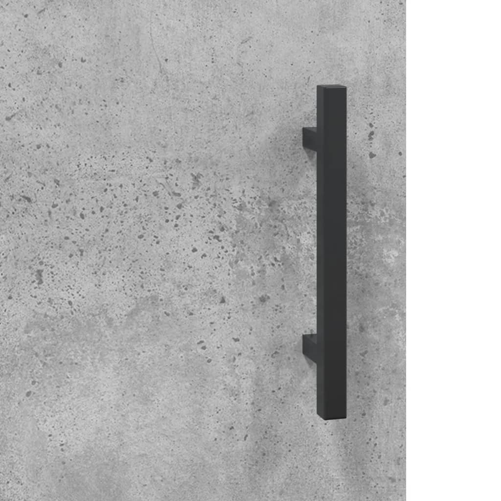 Highboard Concrete Grey 69.5x31x115 cm Engineered Wood