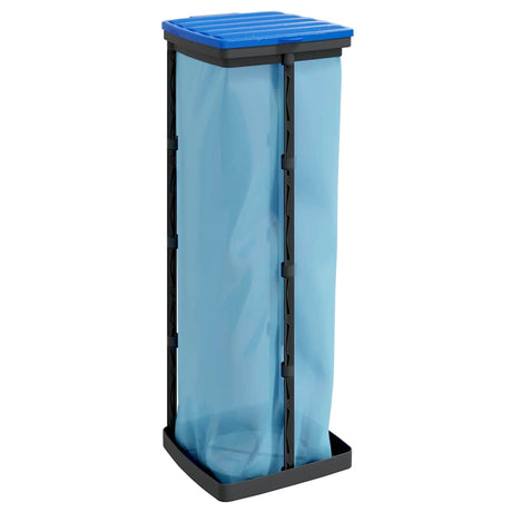 Rubbish Bag Holders 2 Pcs Black And Blue Pp