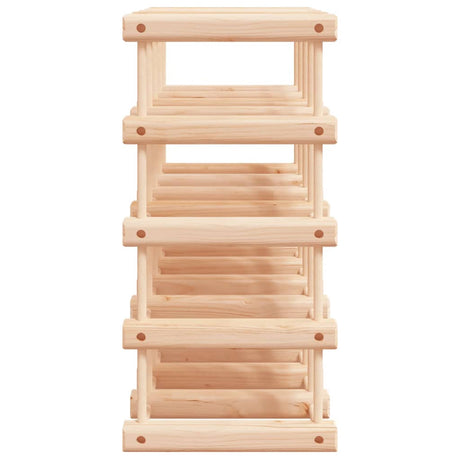 Wine Rack For 20 Bottles 46.5X23X46.5 Cm Solid Wood Pine
