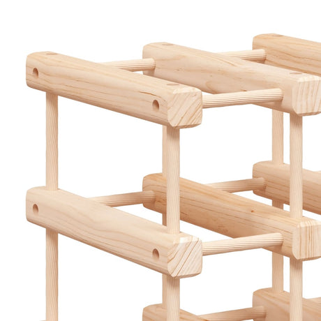 Wine Rack For 20 Bottles 46.5X23X46.5 Cm Solid Wood Pine