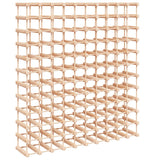 Wine Rack for 120 Bottles 112.5x23x123.5 cm Solid Wood Pine