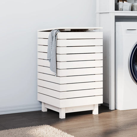 Laundry Basket 88.5X44X76 Cm Solid Wood Pine