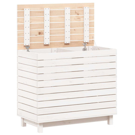 Laundry Basket 88.5X44X76 Cm Solid Wood Pine