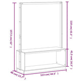 Clothes Rack With Shoe Storage 113X40X157.5 Cm Solid Wood Pine