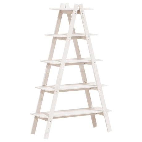 5-Tier Shelf A-Shape 110X40X180.5 Cm Solid Wood Pine
