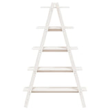 5-Tier Shelf A-Shape 110X40X180.5 Cm Solid Wood Pine