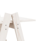 5-Tier Shelf A-Shape 110X40X180.5 Cm Solid Wood Pine