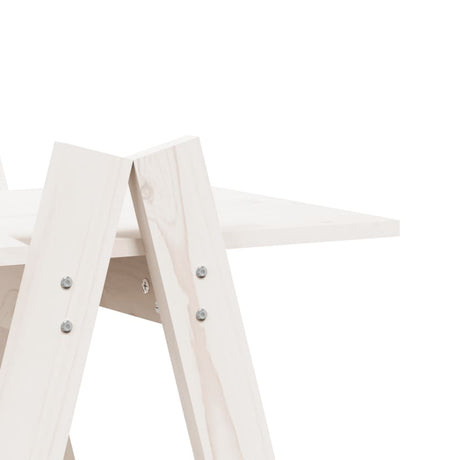 5-Tier Shelf A-Shape 110X40X180.5 Cm Solid Wood Pine