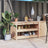 Outdoor Kitchen Cabinet Black Solid Wood Pine