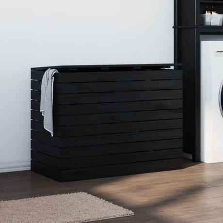 Laundry Basket Solid Wood Pine